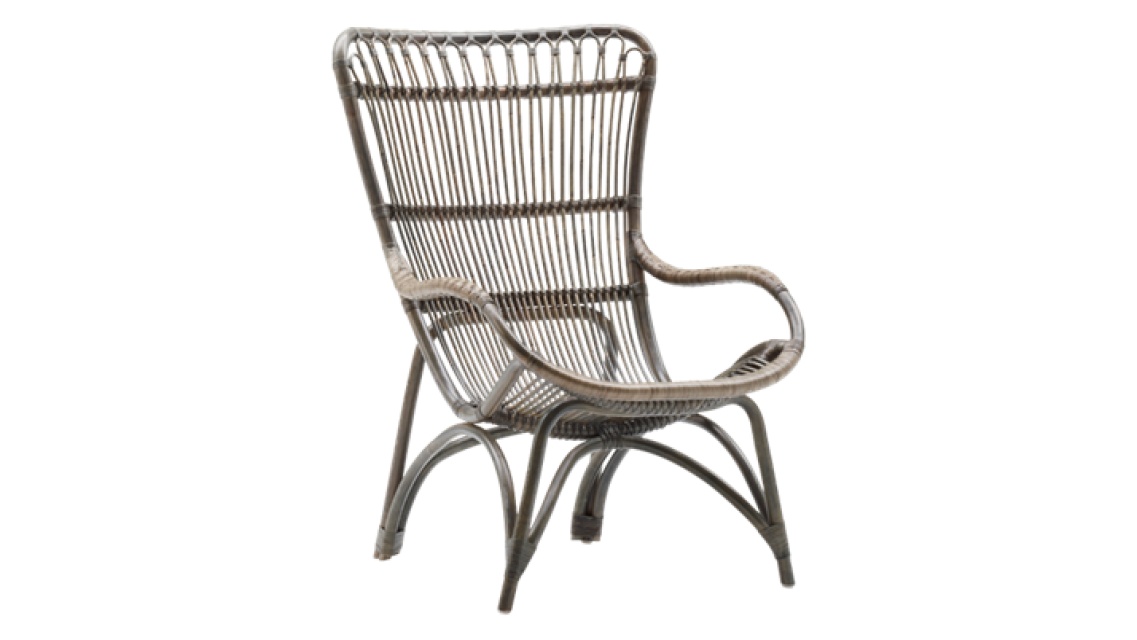 Monet high-back fåtölj - taupe