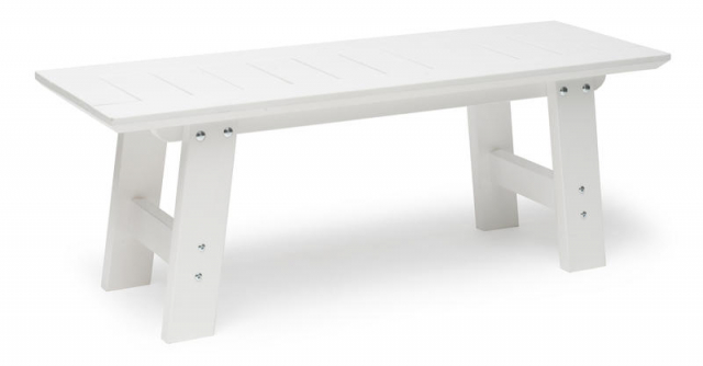 Cecilia bänk 120x40 cm- vit