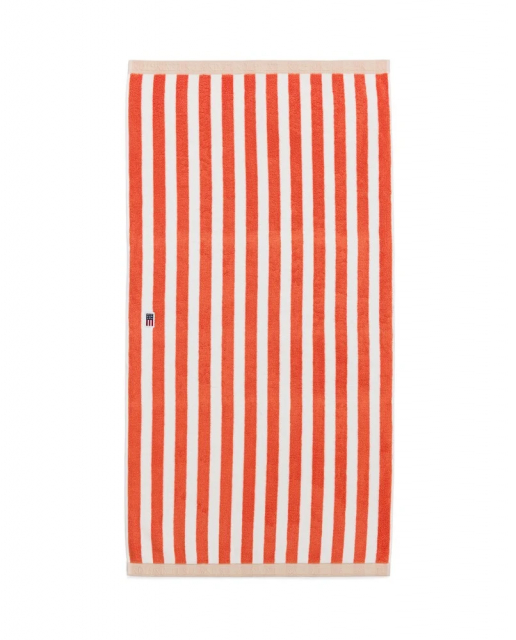 Block Stripe strandhandduk - peach melon/white/moonbeam