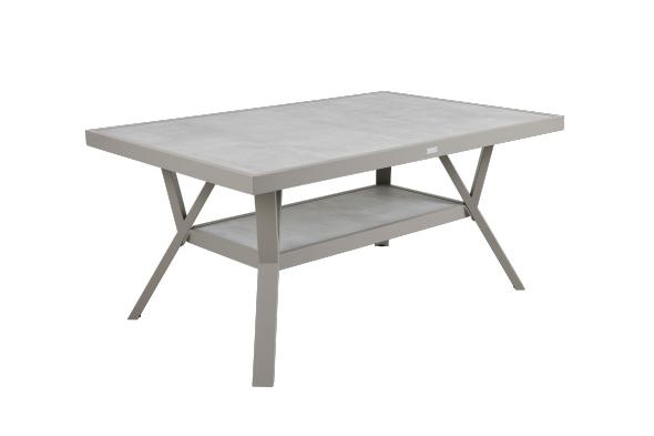 Samvaro soffbord 140x90 H65 cm - khaki/glas
