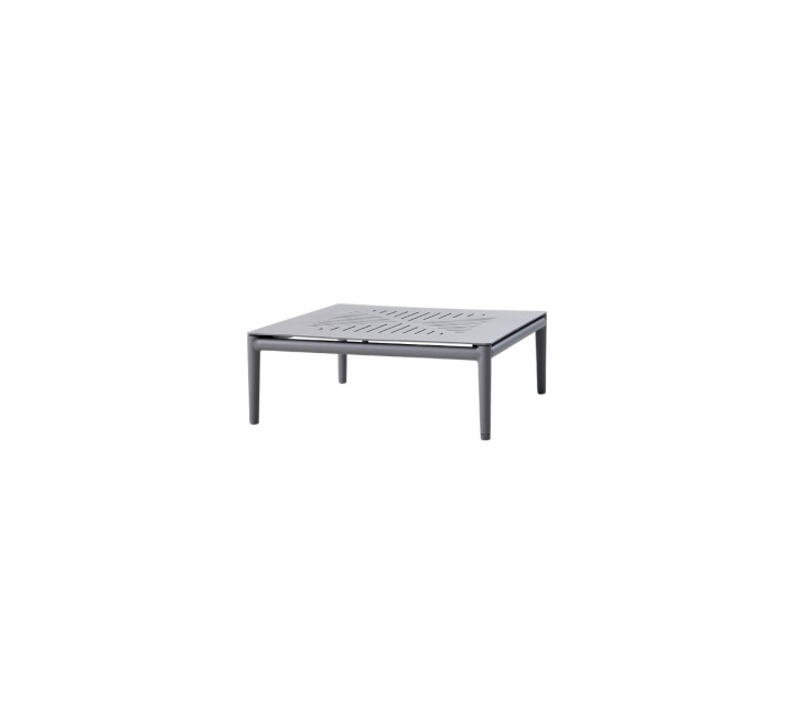 Conic soffbord 75x75 cm - light grey