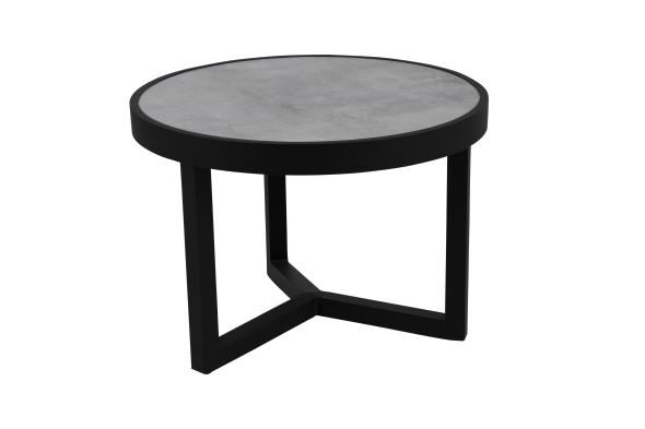 Itonda soffbord Ø 60 H40 cm  - svart/grå