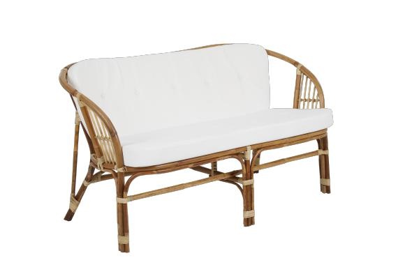 Astrakan 2-sits soffa med dyna - rotting/offwhite