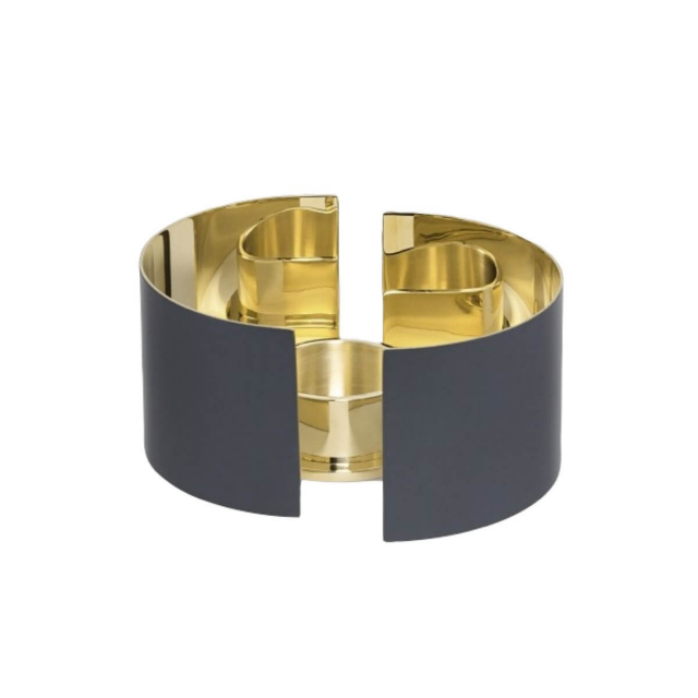 Infinity ljushållare, small - mörkgrå