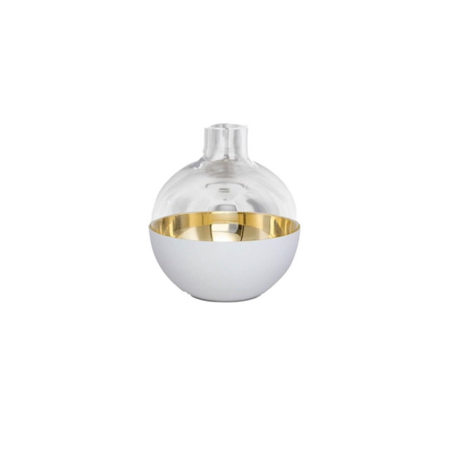 Pomme vas & ljushållare small - vit