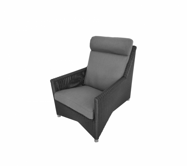 Diamond highback fåtölj - graphite/grey