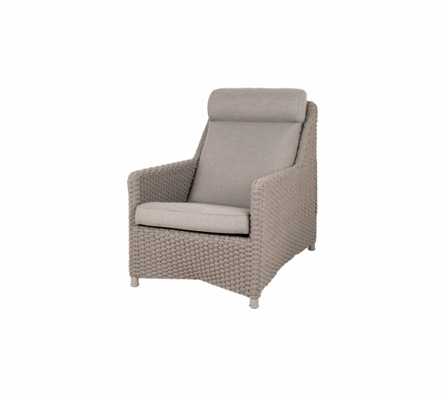 Diamond highback fåtölj - taupe
