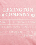 Logo Organic Cotton Canvas kuddfodral - pink/white