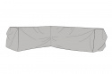 Soffskydd Glendon L327/R257x102x70 cm - grå