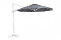 Linz frihängande parasoll Ø 3 m - vit/grå