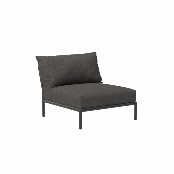 LEVEL 2 stol - dark grey/basic i gruppen Utemöbler / Material / Aluminiummöbler / Lounge - Aluminiummöbler hos Sommarboden i Höllviken AB (22205-9851)