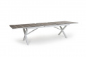 Hillmond matbord förlängningsbart 238/297x100 cm - vit/natur
