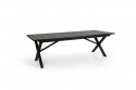 Hillmond matbord förlängningsbart 238/297x100 cm - svart/grå