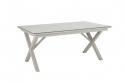 Hillmond matbord förlängningsbart 166/226x100 H73 cm - khaki/terrazzo beige
