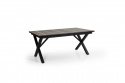 Hillmond matbord förlängningsbart 166/226x100 cm - svart/natur