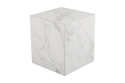 Zten soffbord 40x40 H45 cm - vit marmorlook