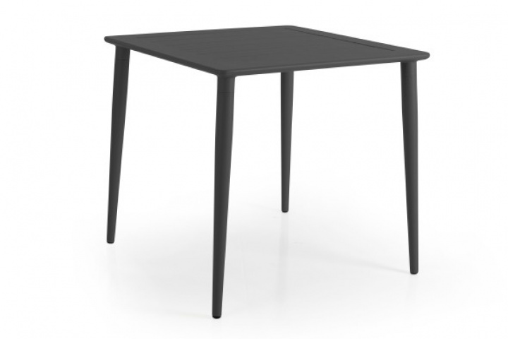 Nimes matbord 78x78 H73 cm - antracit i gruppen Utemöbler / Material / Aluminiummöbler / Matbord - Aluminiummöbler hos Sommarboden i Höllviken AB (3107-73)