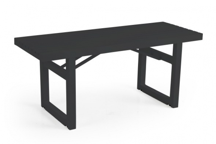 Vevi bänk 105x41 cm - svart i gruppen Utemöbler / Material / Aluminiummöbler / Övrigt - Aluminiummöbler hos Sommarboden i Höllviken AB (4022-8)