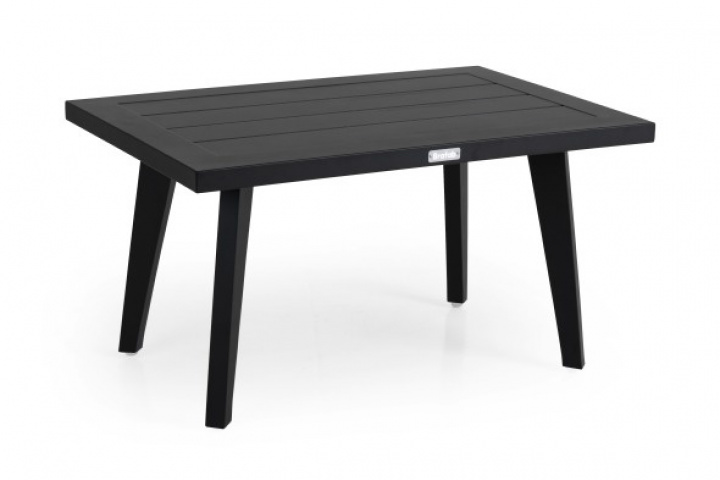 Villac soffbord 75x50 cm - svart i gruppen Utemöbler / Material / Aluminiummöbler / Soffbord & Sidobord - Aluminiummöbler hos Sommarboden i Höllviken AB (4087-8)