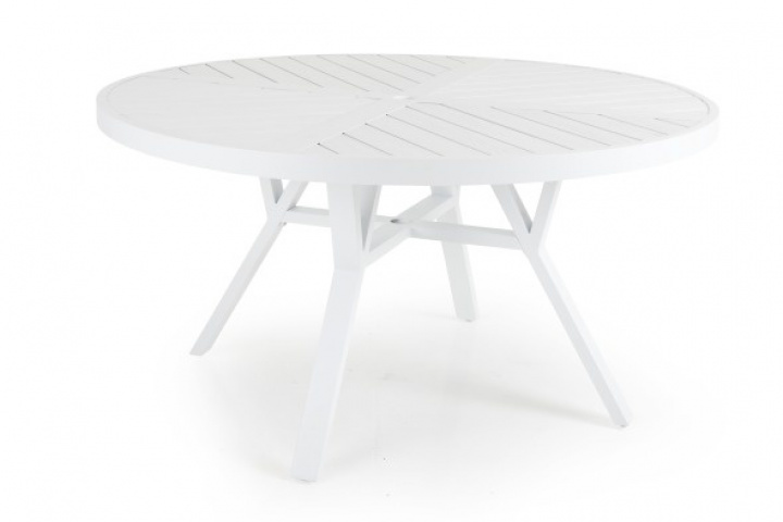 Sottenville matbord Ø140 cm - vit i gruppen Utemöbler / Material / Aluminiummöbler hos Sommarboden i Höllviken AB (4098-05)