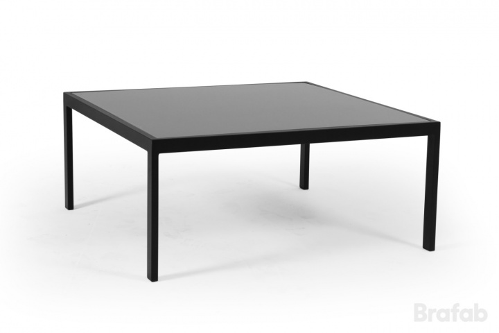 Leone soffbord 90x90x40 cm - matt svart i gruppen Utemöbler / Material / Aluminiummöbler / Lounge - Aluminiummöbler hos Sommarboden i Höllviken AB (4208-80)