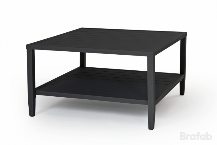 Chelles soffbord 90x90 cm - svart i gruppen Utemöbler / Material / Aluminiummöbler / Lounge - Aluminiummöbler hos Sommarboden i Höllviken AB (4647-8)