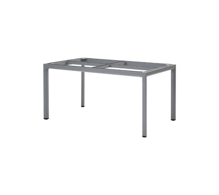 Drop matbordsunderrede 150x90 cm - ljusgrå i gruppen Utemöbler / Material / Aluminiummöbler / Matbord - Aluminiummöbler hos Sommarboden i Höllviken AB (50403AI)
