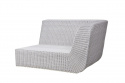 Savannah 2-sits soffa vänster modul - white grey