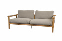 Sticks 2-sits soffa - teak/taupe dyna