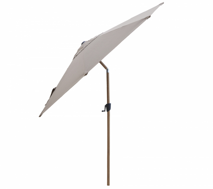 Sunshade parasoll m/tilt Ø 3 m - Wood look pol i gruppen Utemöbler / Solskydd / Parasoller hos Sommarboden i Höllviken AB (58WLTILT300Y507)