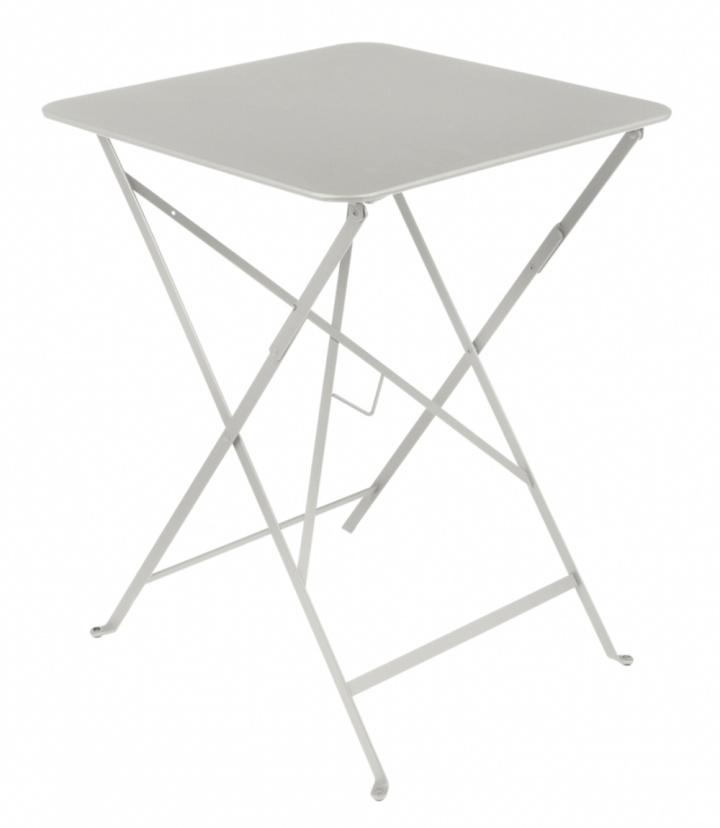 Bistro fällbord 57x57 cm - clay grey i gruppen Utemöbler / Material / Aluminiummöbler / Cafébord - Aluminiummöbler hos Sommarboden i Höllviken AB (6042A5)
