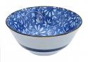 Japansk skål Ø 15 cm - blå/vit