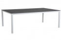 Renoso matbord 220x100 cm - vit/grå