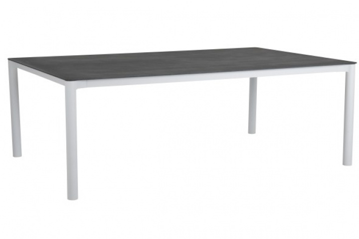 Renoso matbord 220x100 cm - vit/grå i gruppen Utemöbler / Bord / Matbord hos Sommarboden i Höllviken AB (8246-5-78)