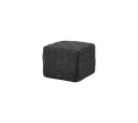 Cube fotpall - dark grey