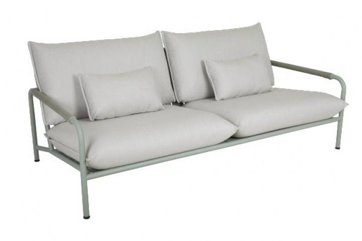 Lerberget 2,5-sits soffa - dusty green/ash dyna i gruppen Utemöbler / Material / Aluminiummöbler / Lounge - Aluminiummöbler hos Sommarboden i Höllviken AB (8642-32-710)