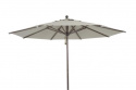 Paliano parasoll Ø 3 m - alu brun/taupe