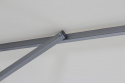 Andria parasoll tiltbar 2,5x2,5 - silver/svart
