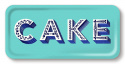 Cake bricka 32x15 cm - aqua