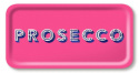 Prosecco bricka 43x22 cm - bright pink