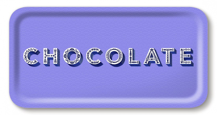 Chocolate bricka 43x22 cm - bluebell i gruppen Inredning / Kök & Dukning / Brickor & Grytunderlägg hos Sommarboden i Höllviken AB (AB4322-631)