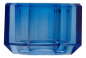 Crystal ljusstake H3 cm - cobolt