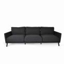 Easy 3-sits soffa - svart/sooty dyna