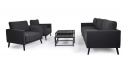 Easy 3-sits soffa - svart/sooty dyna