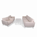 Easy 3-sits soffa - vit/lin dyna