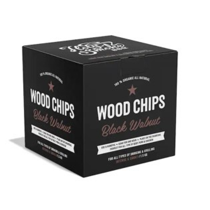 Black walnut wood chips, 1,5 kg i gruppen Grillar / Grillredskap & tillagning / Rökträ hos Sommarboden i Höllviken AB (HSBBQ-1-SCBLWAL)