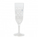 Swirly Embossed champagneglas - clear