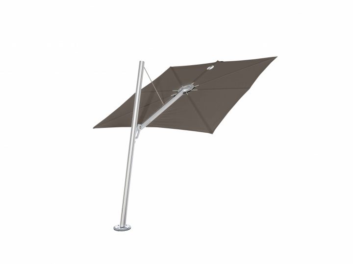 Spectra parasoll forward (80°), square 250x250 cm - Alu Taupe i gruppen Utemöbler / Solskydd / Parasoller hos Sommarboden i Höllviken AB (SP250ALUN80F-TAUPE)