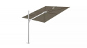 Spectra parasoll forward (80°), square 300x300 cm - Alu Taupe